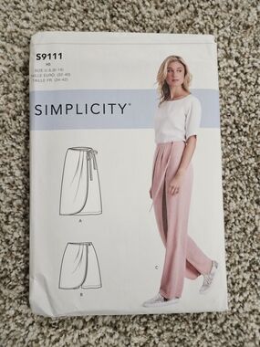 Simplicity Sewing Pattern S9111  Wrap Pants